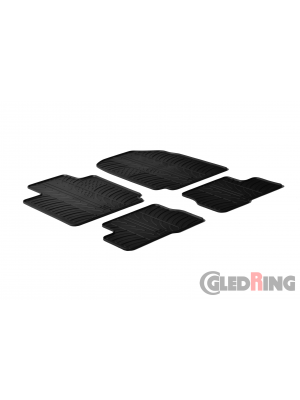 Original Gledring Passform Fußmatten Gummimatten 4 Tlg. - Nissan Micra 2003-2010